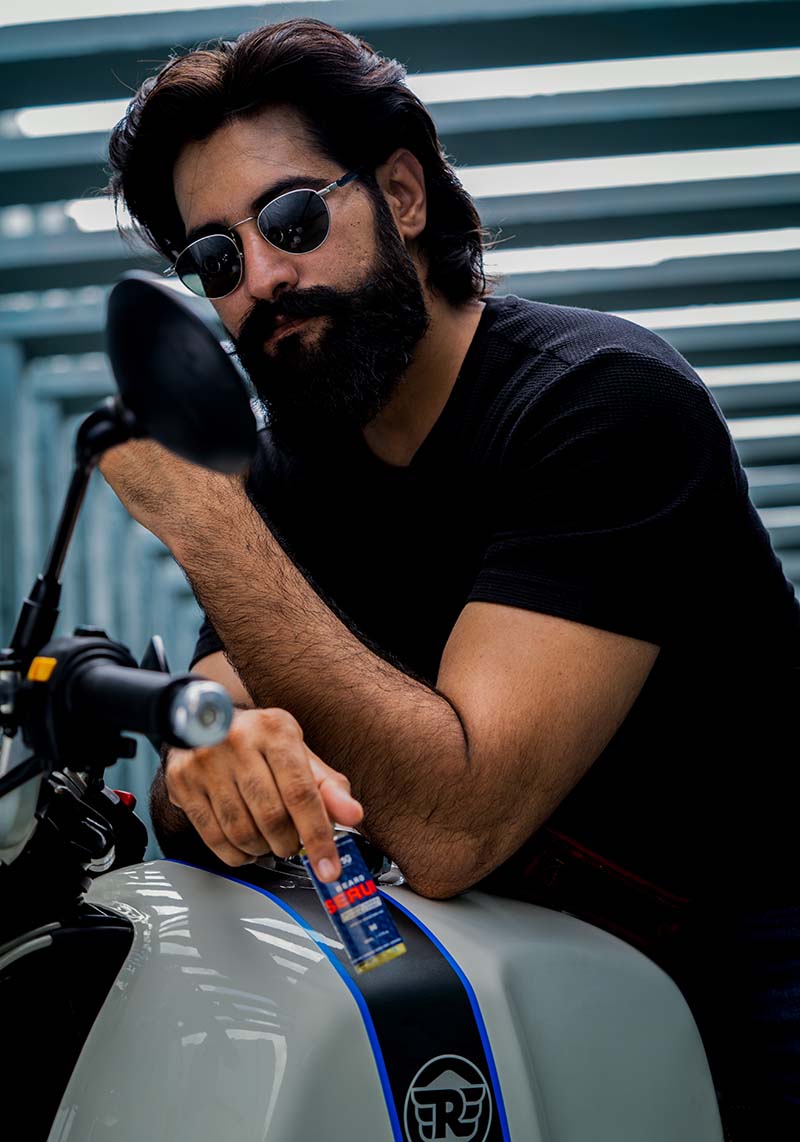 biker, beard care, skin care, air quality near me
