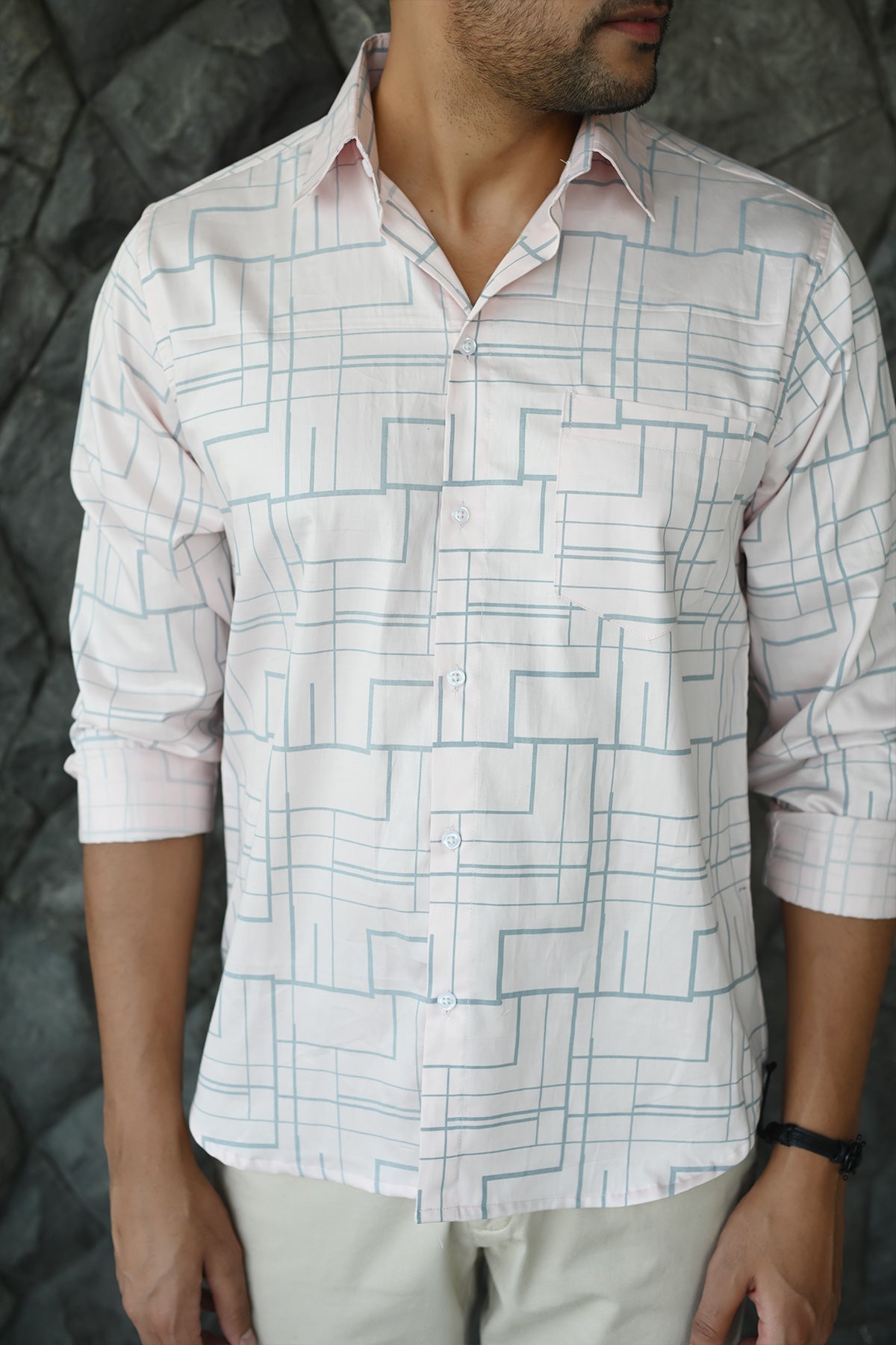 Luxe Peach Super Premium Cotton Shirt, Full Sleeves | Style Matters