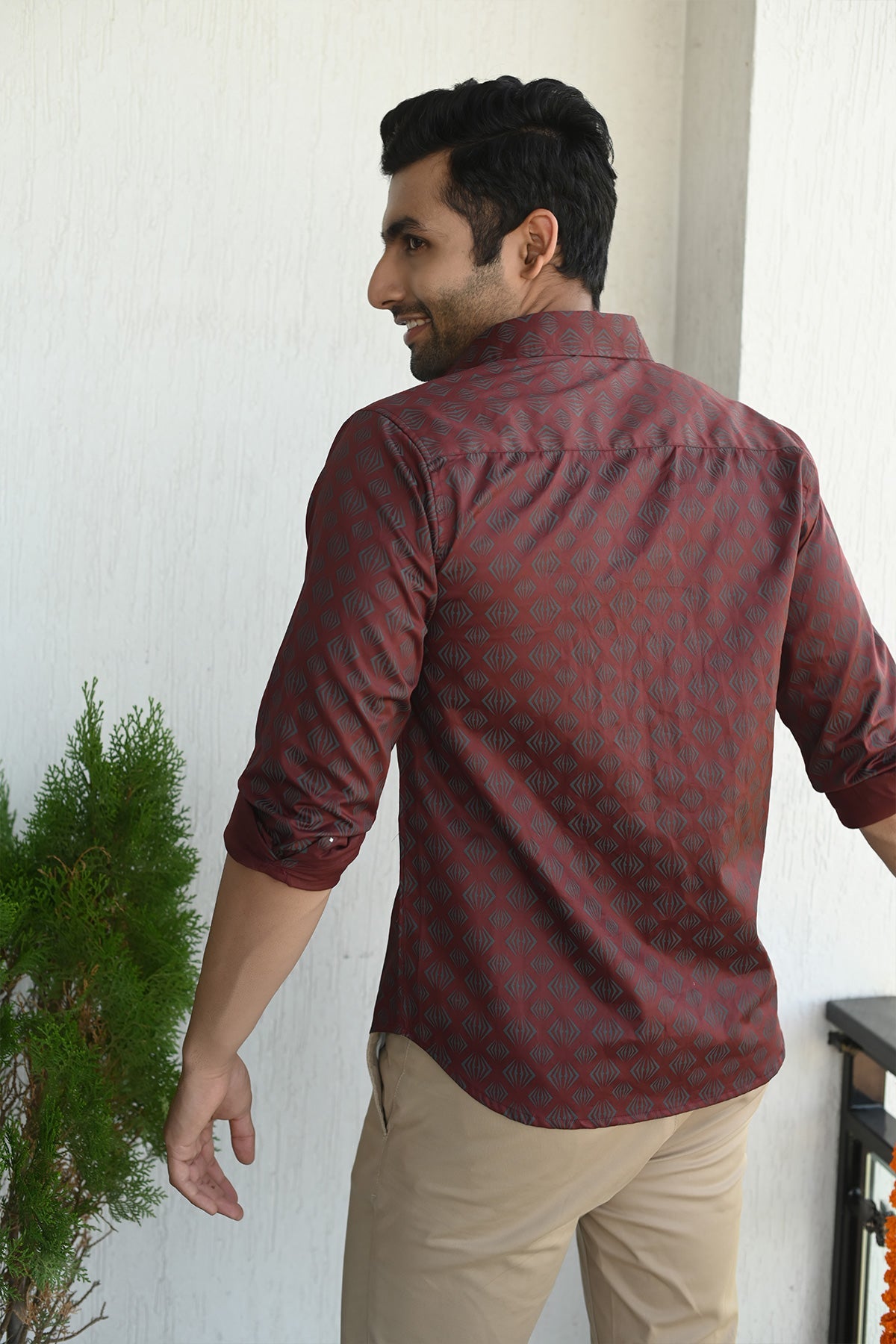 Luxe Maroon Super Premium Cotton Shirt, Full Sleeves | Style Matters