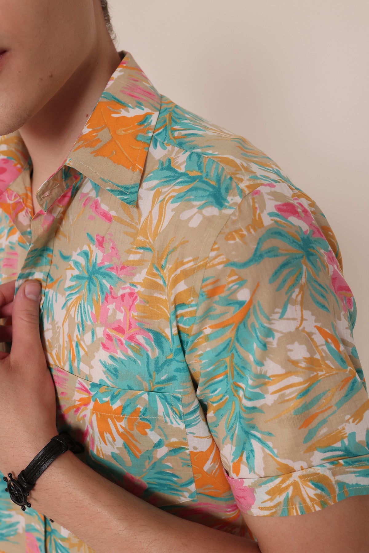 Love Goa  print cotton shirt half sleeves